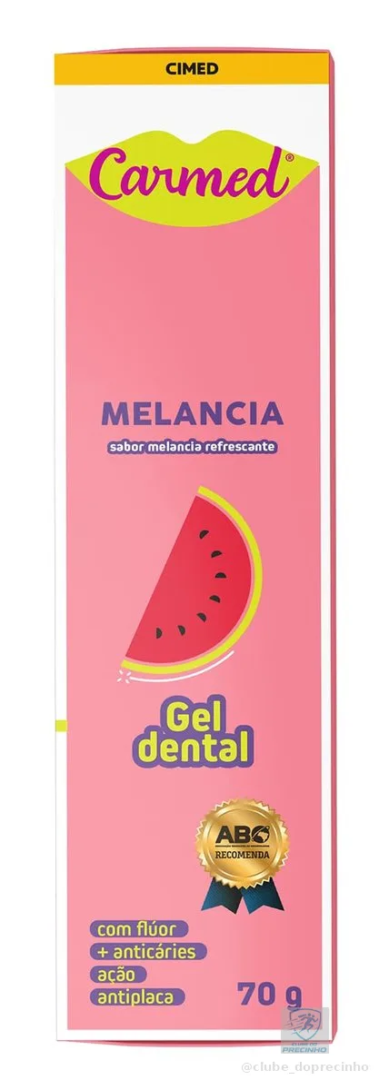 Carmed Gel Dental com Flúor Sabor Melancia 70g