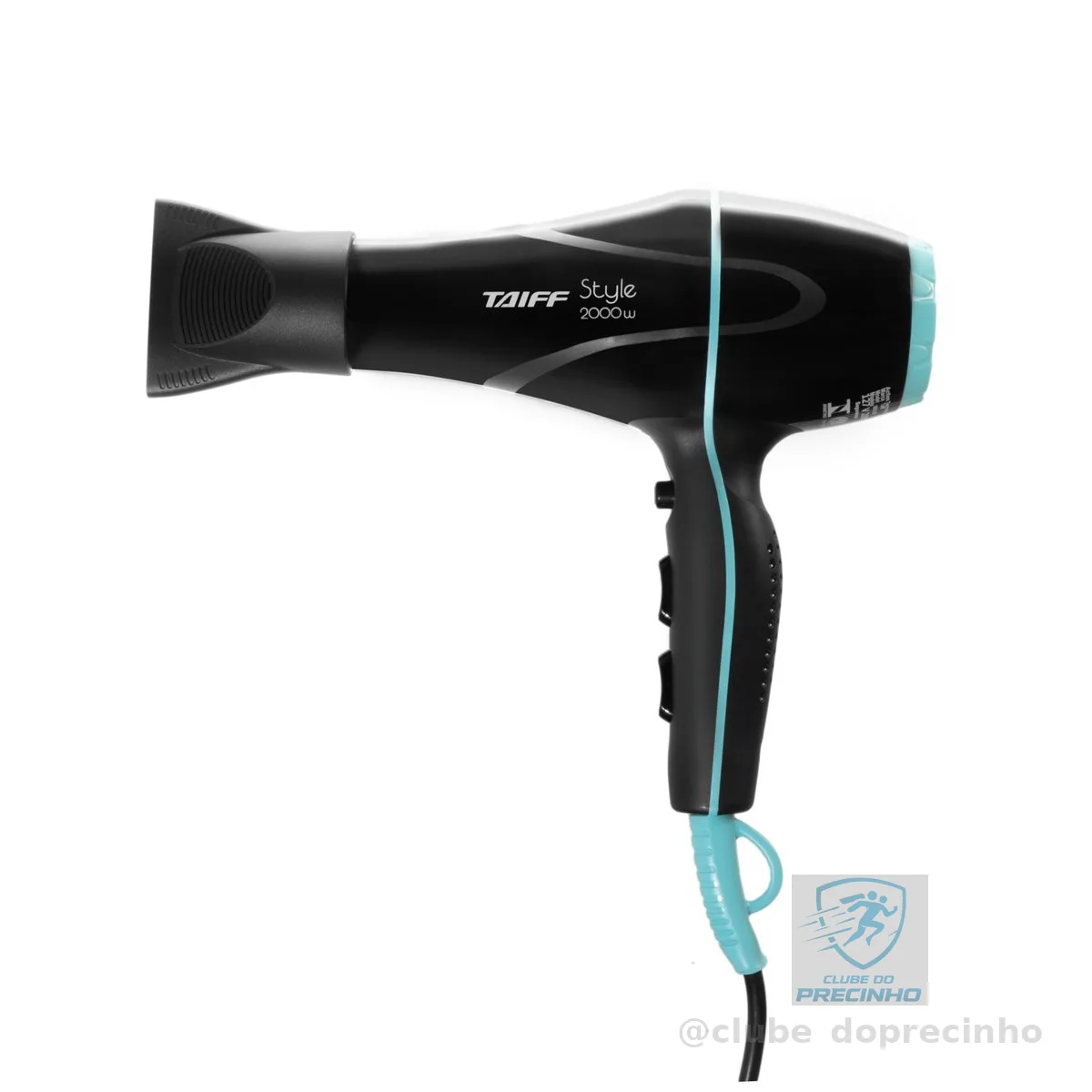 Secador 2000w 127v, Taiff, Style 333, Preto, Pequeno