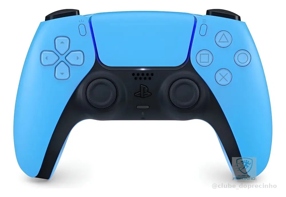 Controle DualSense Sem Fio PlayStation 5 Joystick Starlight Blue Sony CFI-ZCT1W