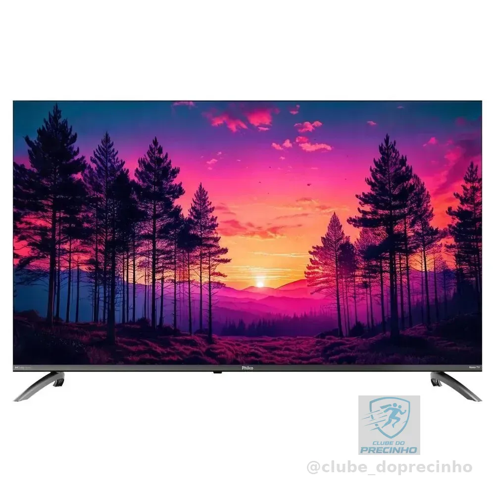 Smart TV Philco 50" Polegadas 4K UHD Roku TV HDR10 Dolby Audio WiFi P50CRB
