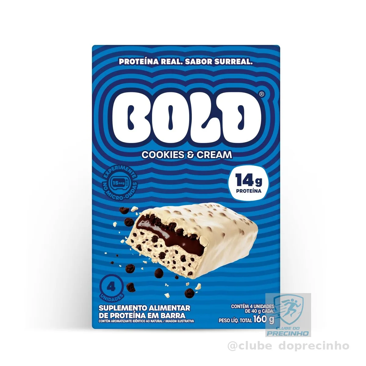 BOLD Cookies & Cream 14g Kit com 4 Unidades