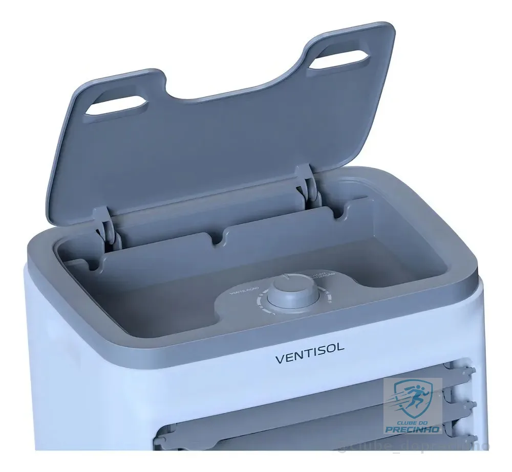 Climatizador Ar Frio Portátil Evaporativo 16 Litros Umidificador Ventisol Clin 16