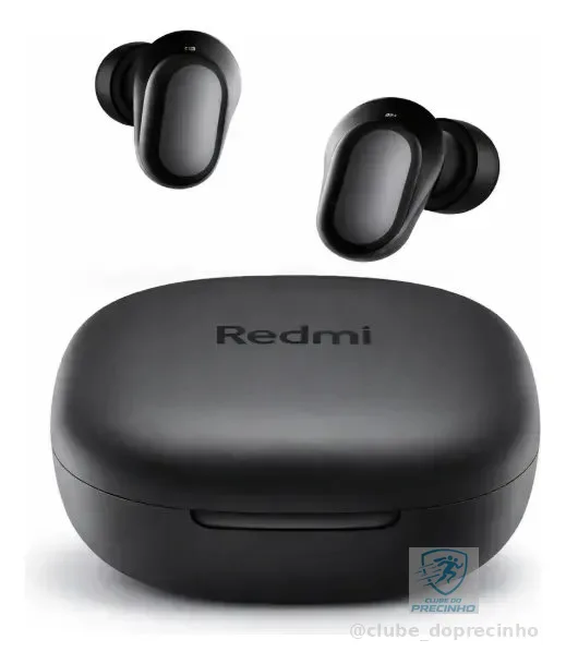 Fone De Ouvido Bluetooth Xiaomi Redmi Buds 6 Play Preto Preto