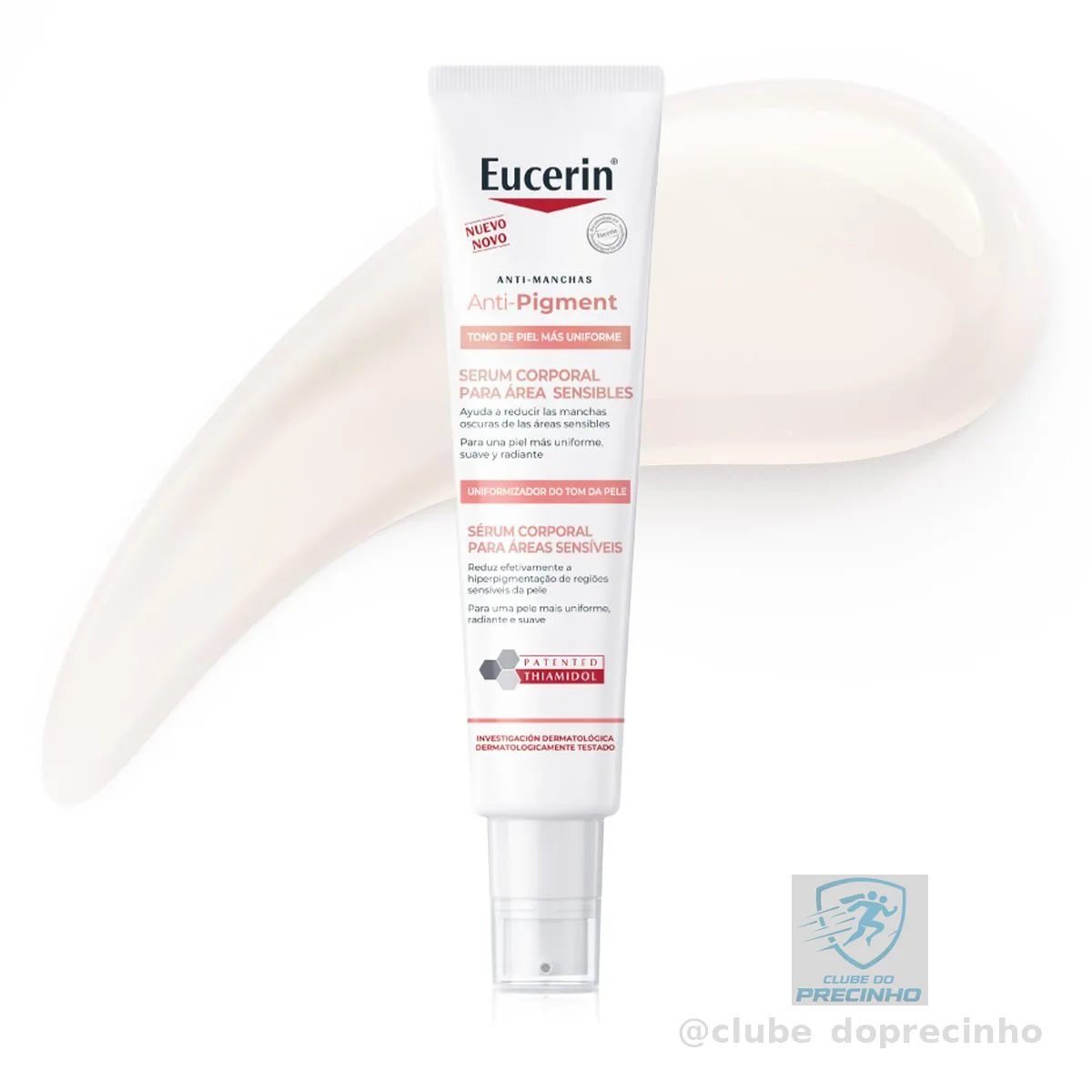 EUCERIN Sérum Corporal Antimanchas Áreas Sensíveis 75ml, Anti-Pigment, Clareador Axilas e Virilha, Thiamidol