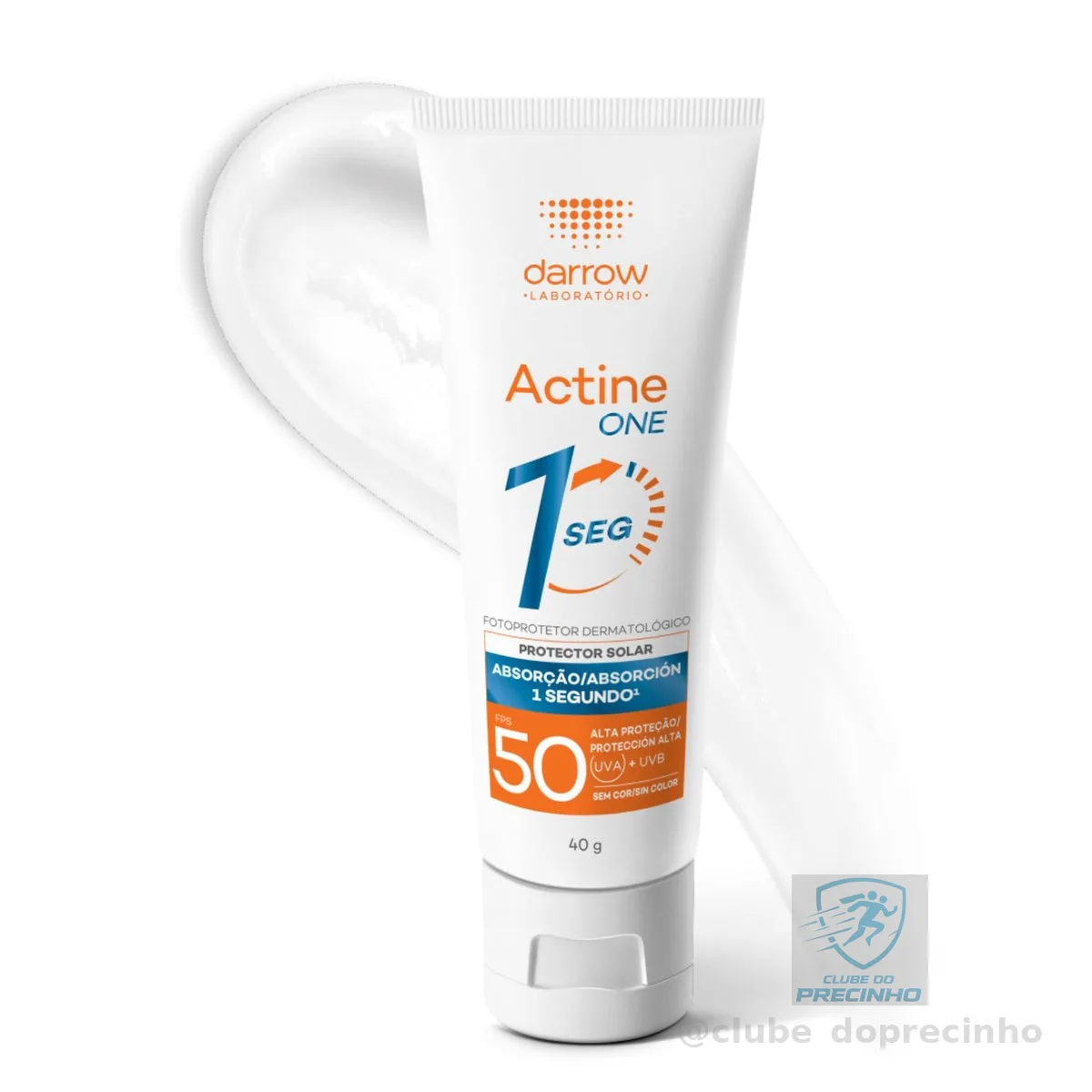Darrow Actine One Protetor Solar Facial Sem Cor FPS50 40g