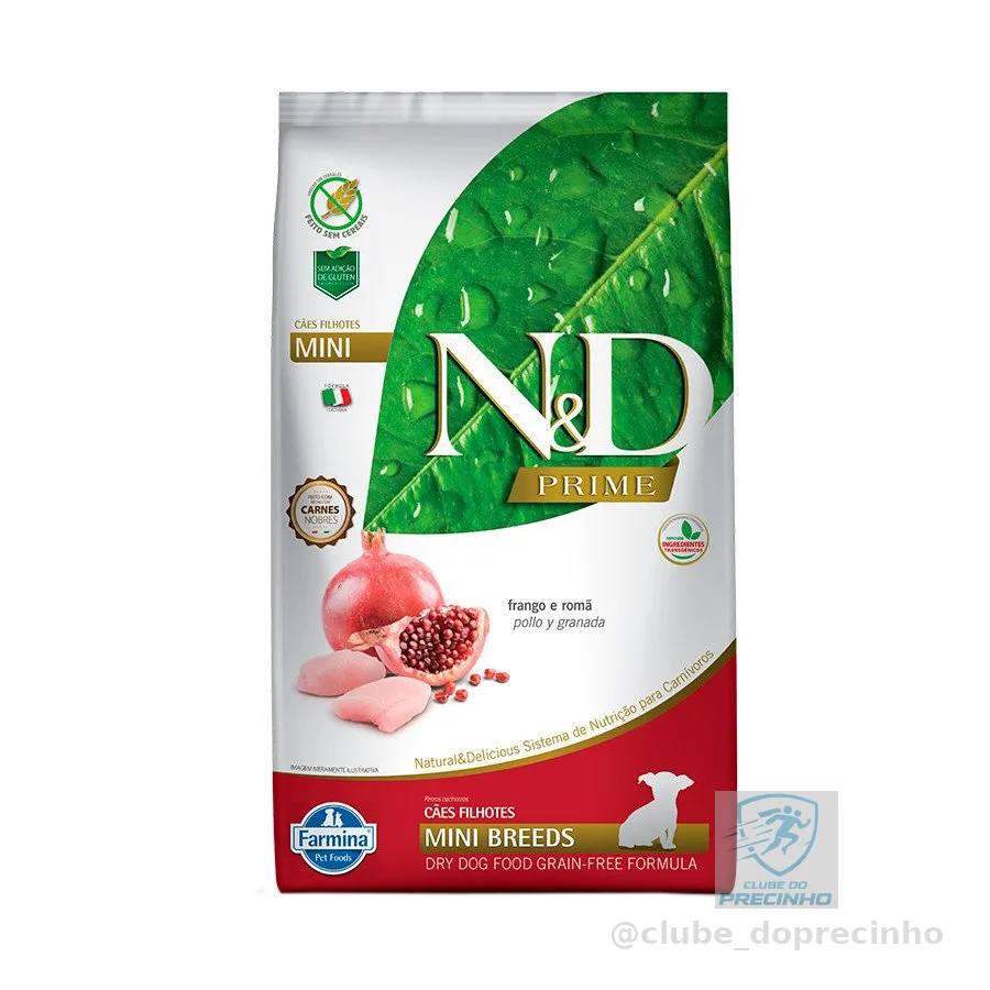 Ração Farmina N&D Prime Frango E Romã Cães Filhotes Raças Pequenas - 2 5Kg