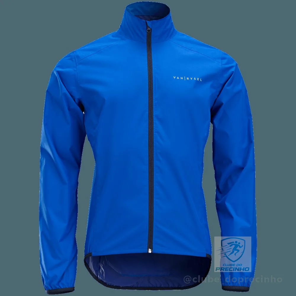 Jaqueta Masculina de Ciclismo Impermeável Van Rysel Azul