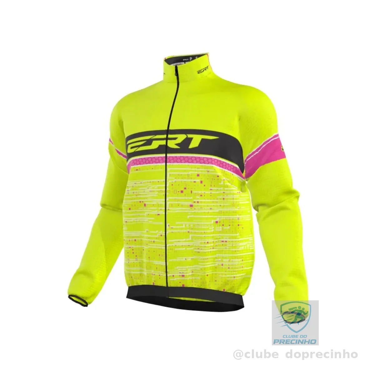 Jaqueta Corta Vento Ciclismo Feminina ERT Cycling Team Rosa