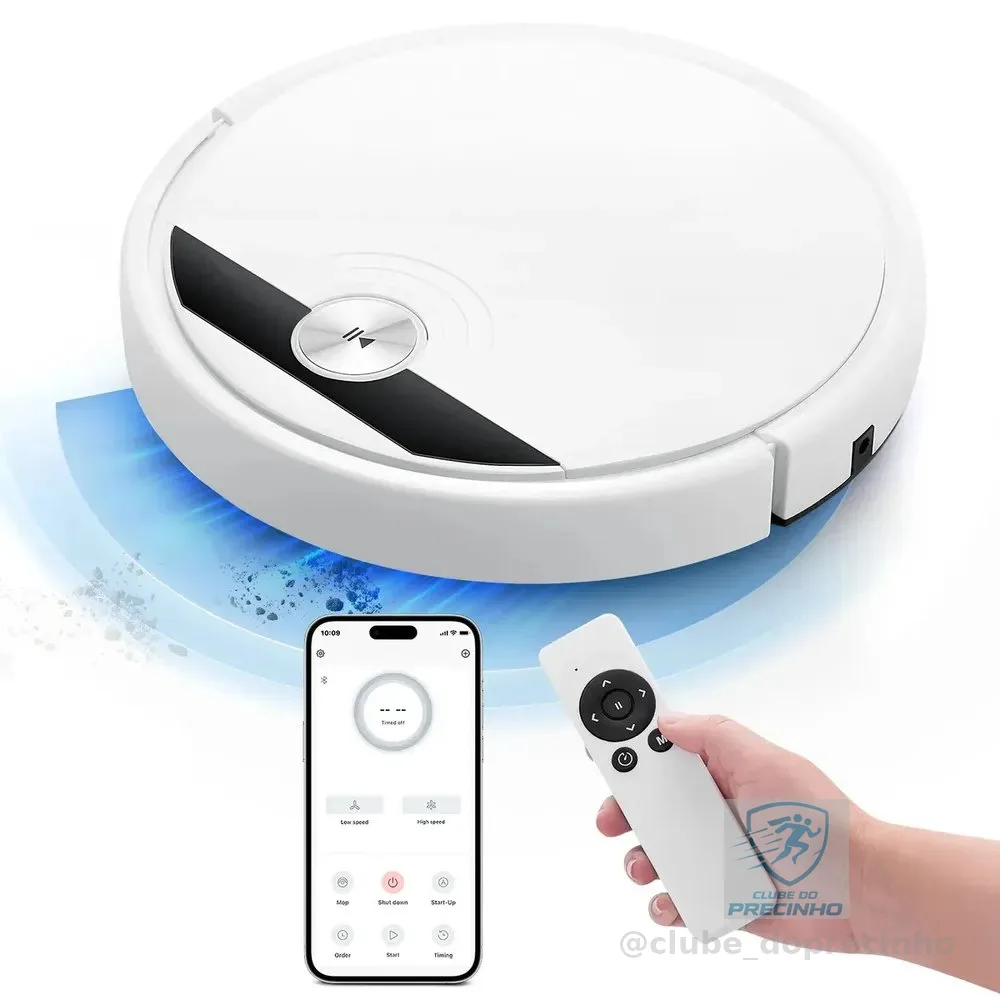 Aspirador Robô Forestory Robô Aspirador-55 Varre, Aspira, Passa Pano Wi-fi Alexa 2800pa, Navegação A Laser Lds De 360°, Aspirado E , Wi-fi Robô Aspirador Com Mapeamento