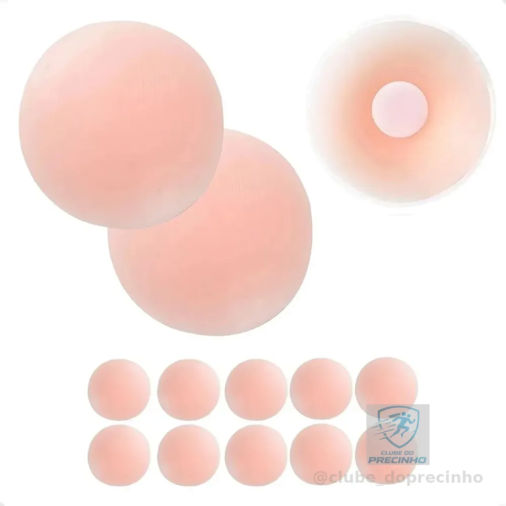 5 Pares Protetor Tapa Seio Bico Peito Mamilo De Silicone M