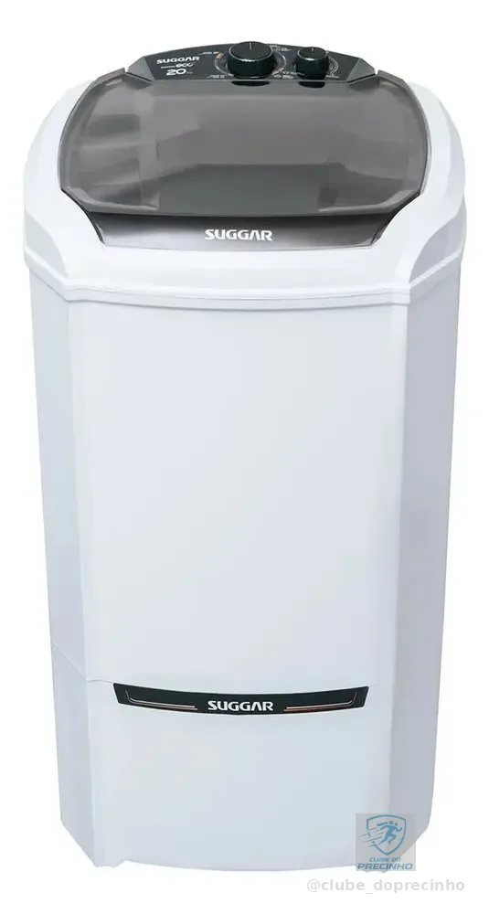 Máquina De Lavar Semiautomática 20kg Lavamax Eco Suggar 220v Branco