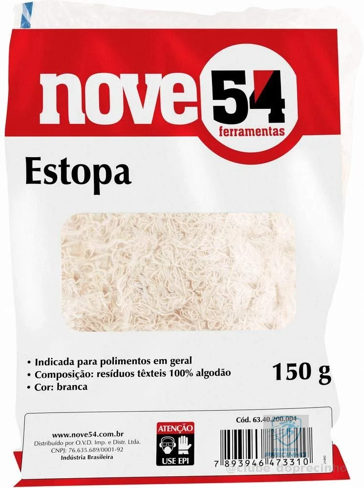 Vonder, Nove54, Estopa Branca para Polimento, Embalagem com 150 G
