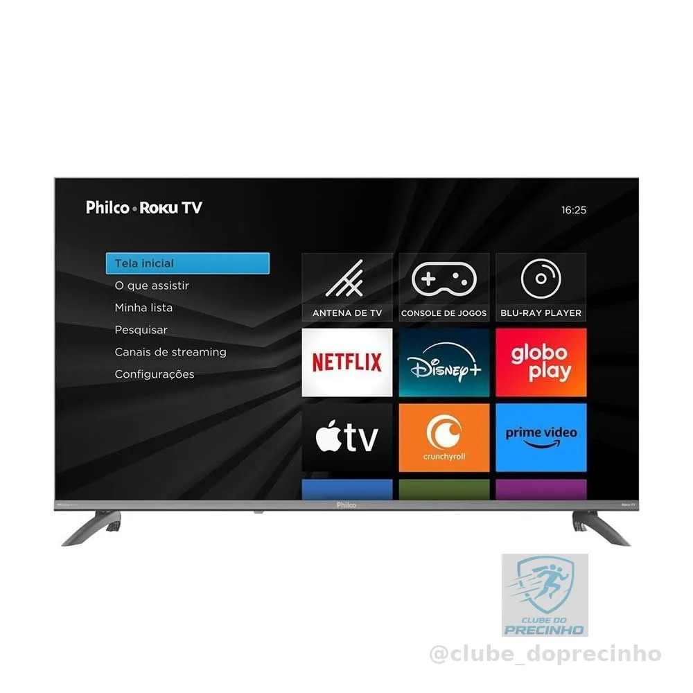 Smart TV 43" Philco Roku TV HDR10 Dolby Áudio