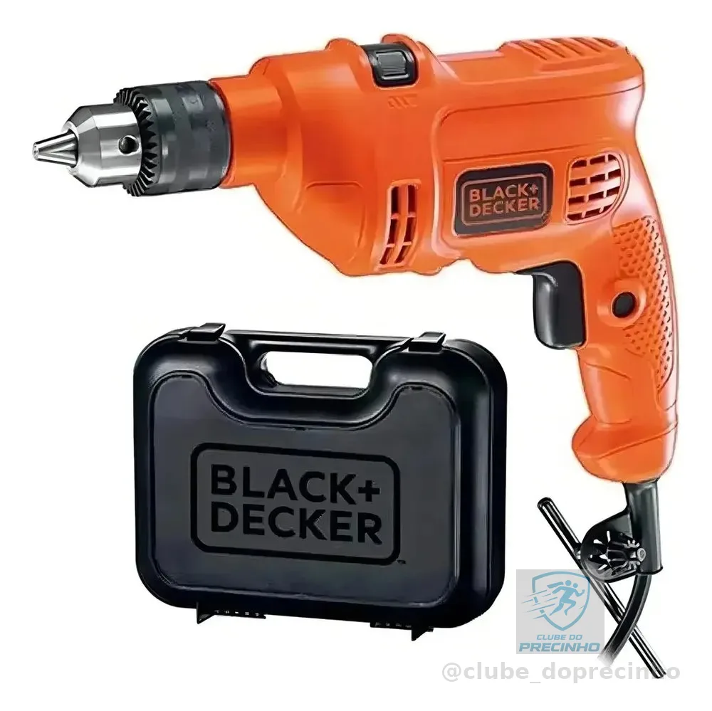 Furadeira De Impacto 3/8  Tm500k 127v - Black+decker 127v