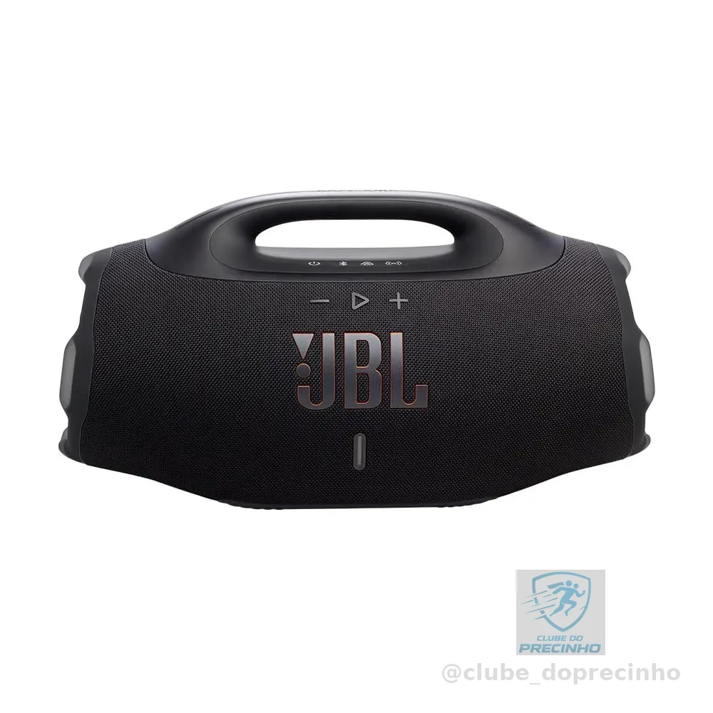 JBL, Caixa de Som, Boombox 4, Bluetooth, Som Pro, AI Sound Boost, Graves Personalizáveis, Bateria de até 34H, IP68, Áudio Lossless Preta