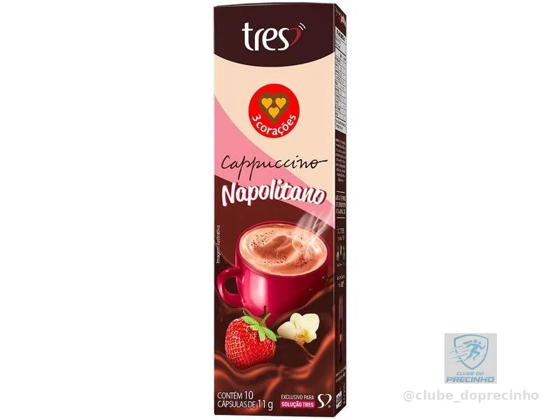 Cápsula de Café Napolitano Três Corações Cappuccino 10 Cápsulas