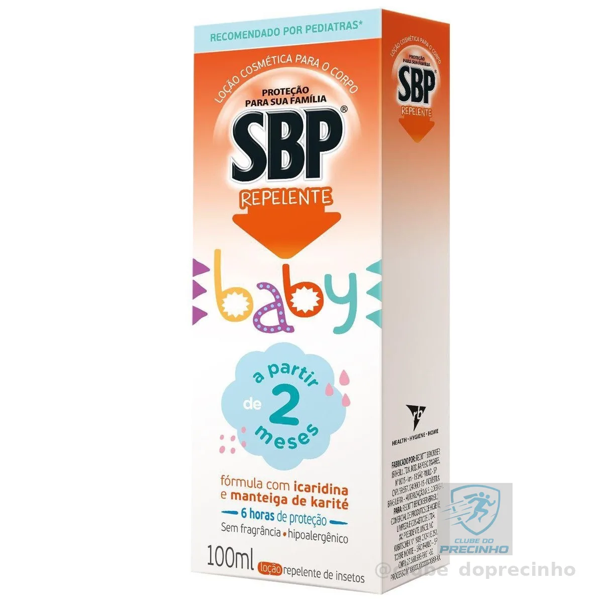 Repelente para Bebê SBP Baby Loção Corporal com Icaridina 100ml