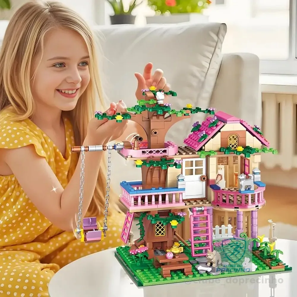 Brastoy Blocos De Montar Cabana De Árvore Dos Sonhos 504 Pcs 504 Cabana De Árvore De Sonho