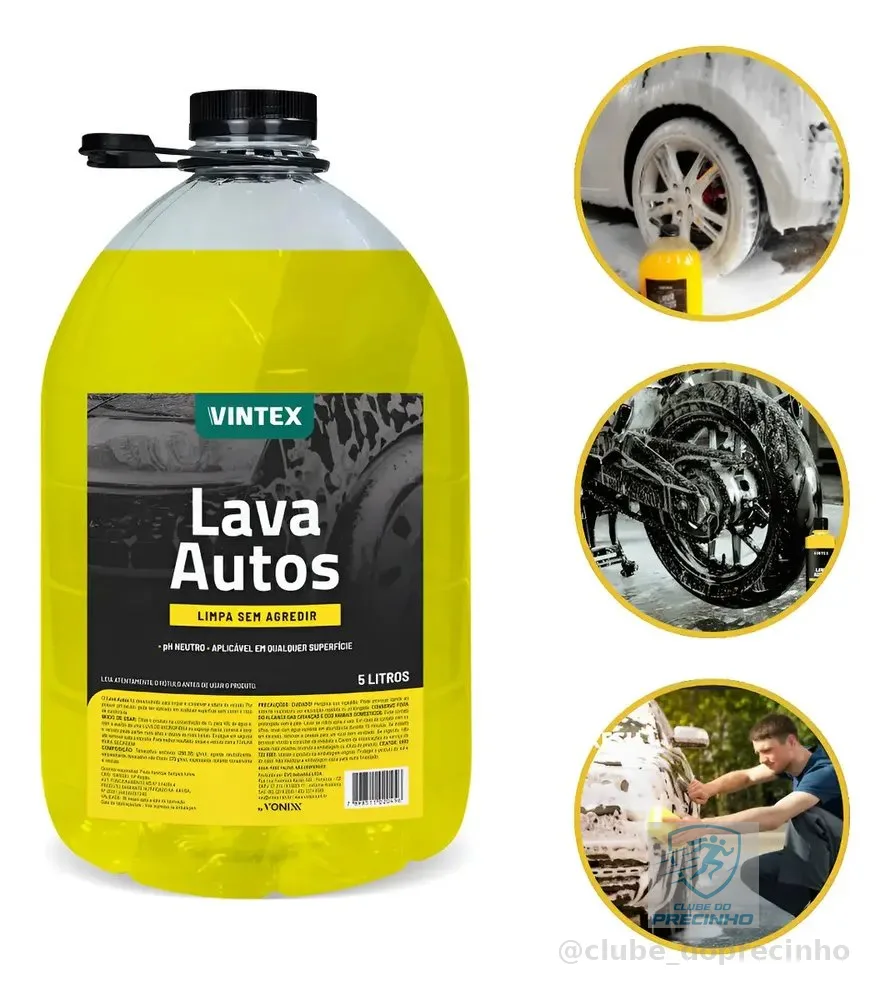 Lava Autos Shampoo Automotivo Vintex Da Vonixx 5l