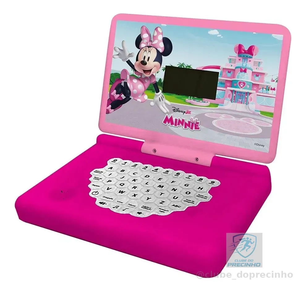 Laptop Minigame Notebook Infantil Bilíngue Minnie Colorido