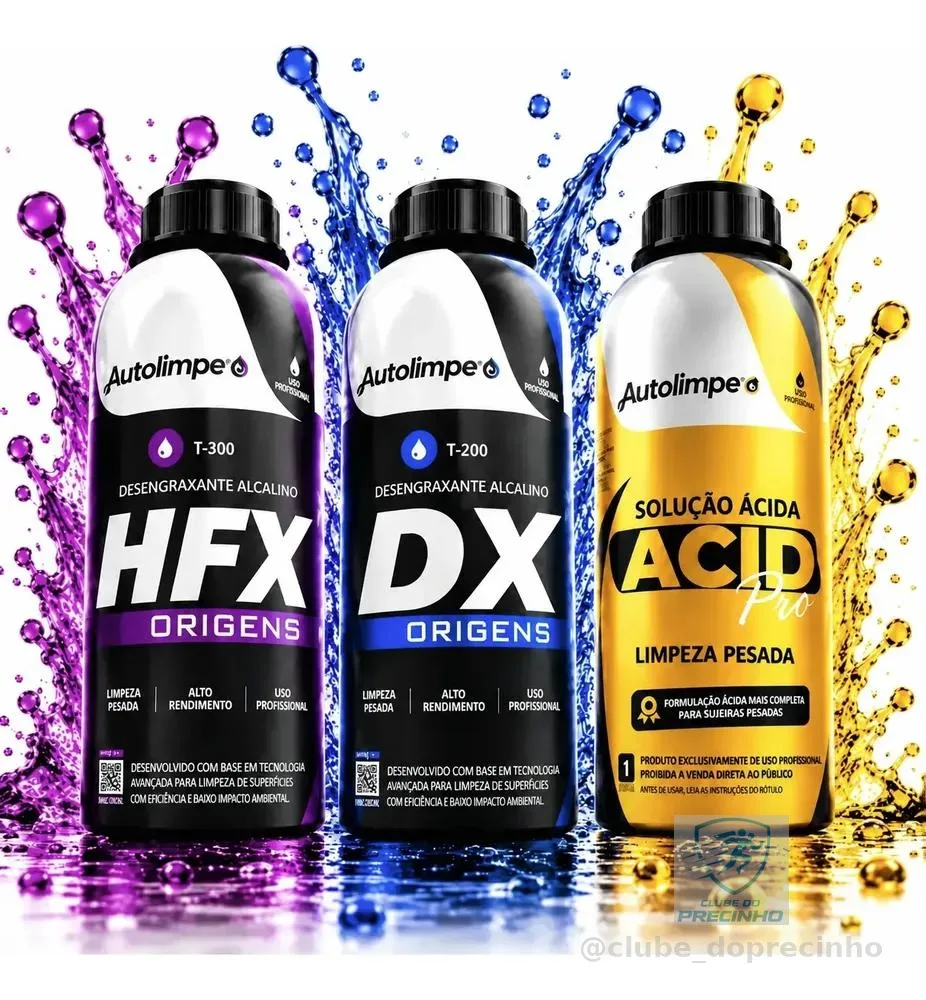 Hfx + Dx Origens  Acid Pro Solução Acida Pro Limpeza Pesada