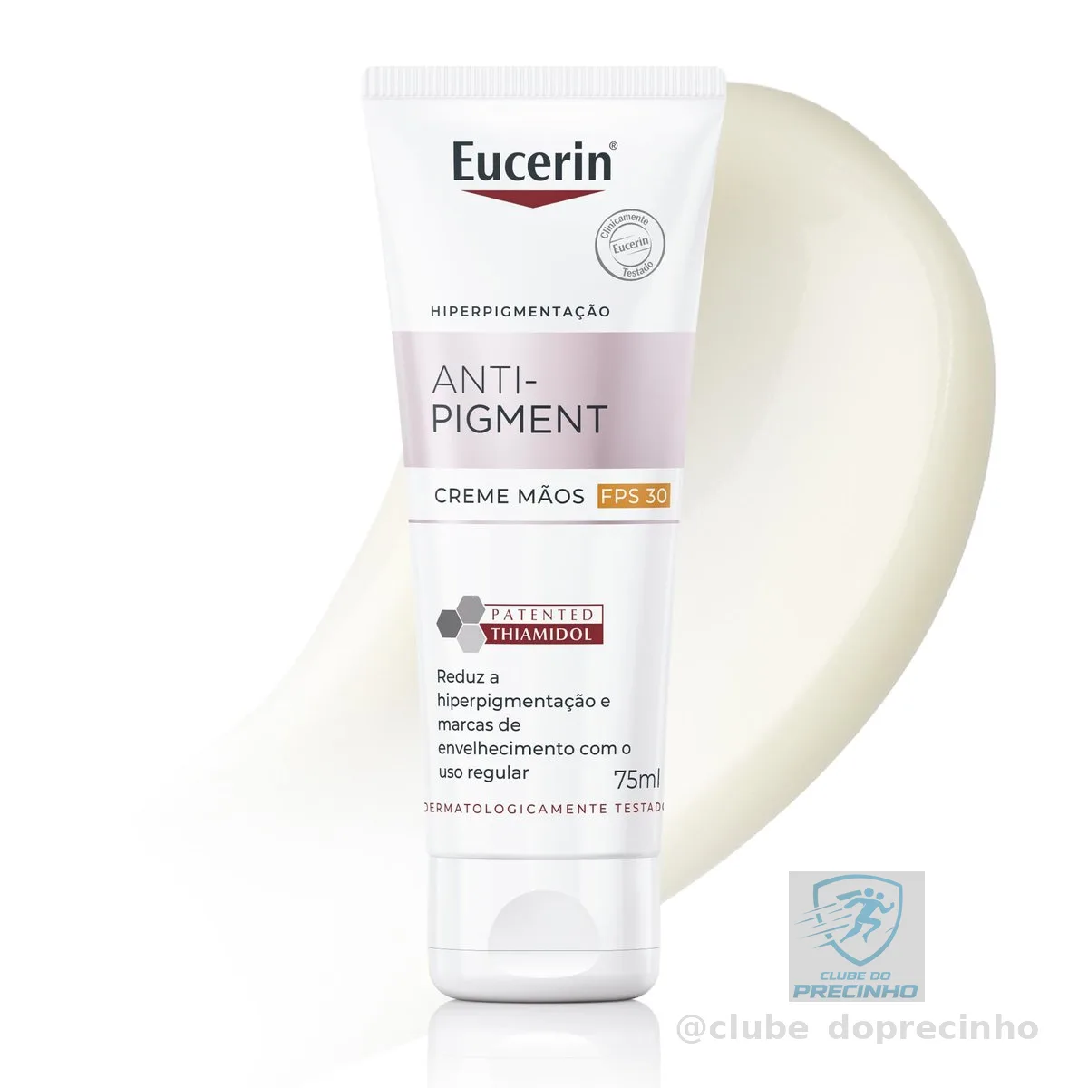 EUCERIN Creme de Mãos Clareador de Manchas FPS 30 75ml, Anti-Pigment, Antimanchas, Thiamidol
