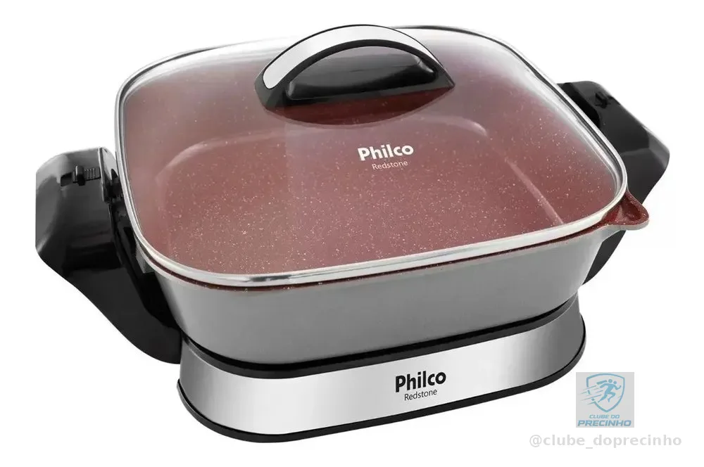 Panela Elétrica Redstone Com Revestimento 4l Vermelha Philco Vermelho 60 Hz