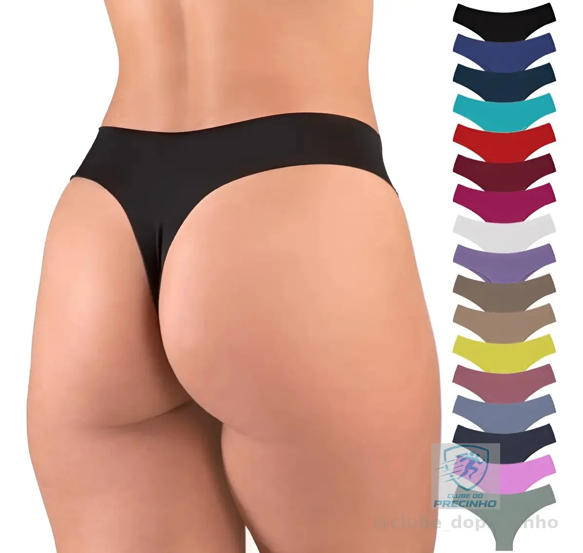 Kit 10 Calcinhas Fio Dental Tanga Sem Costura Atacado