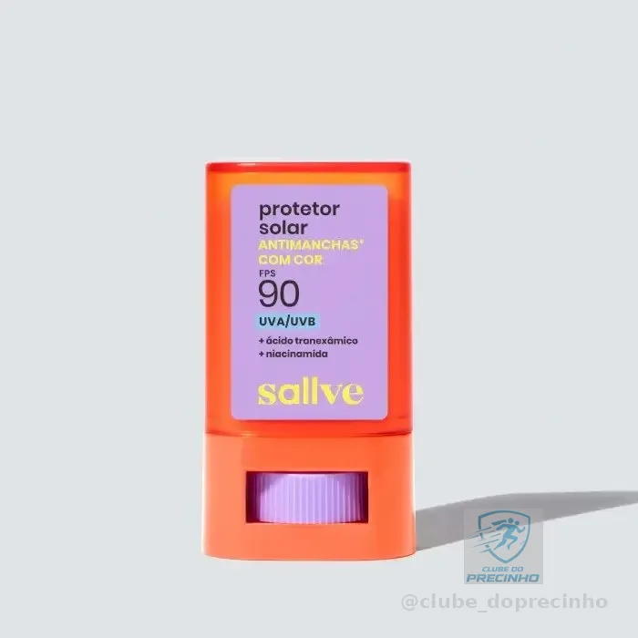 Protetor Solar Antimanchas Com Cor 2 Em Bastão 90fps Sallve