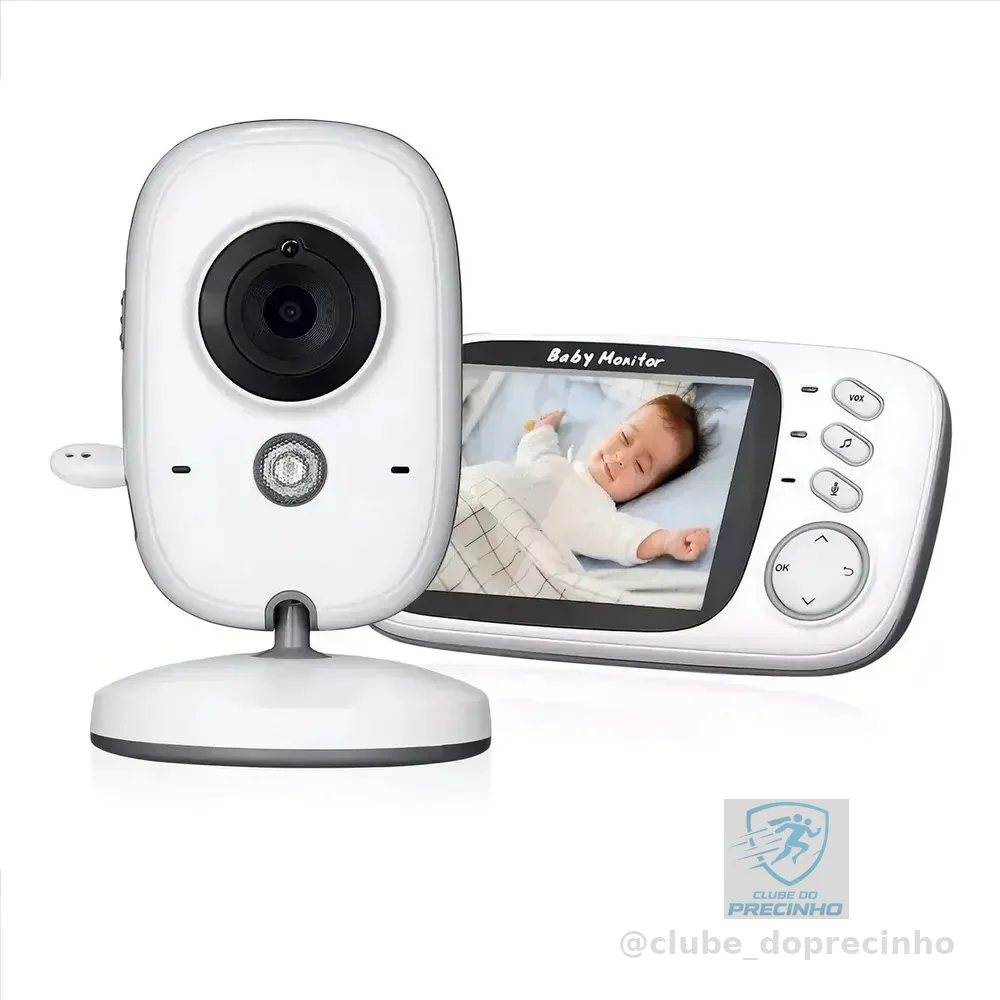 Baba Eletrônica Baby Monitor Vb603 Visão Noturna Dual Audio Cor Branco Estary Shop