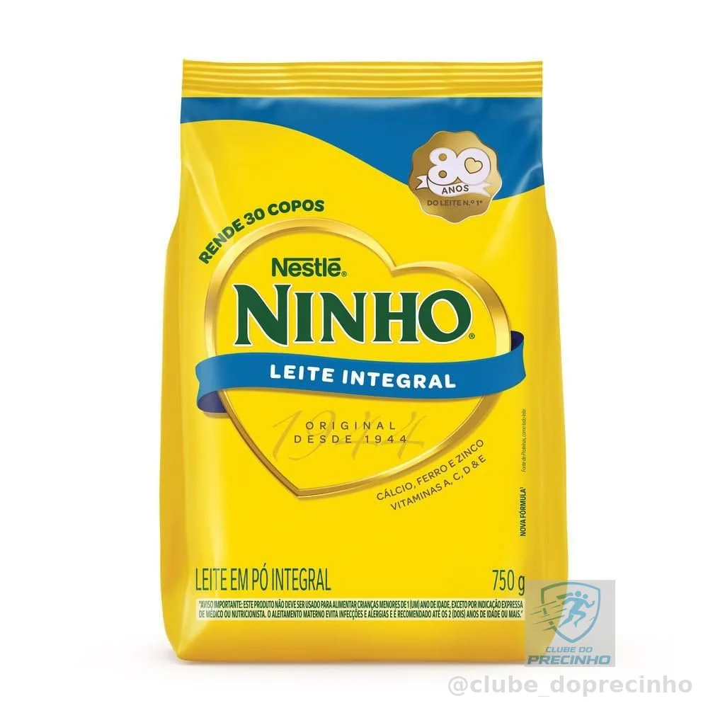 Ninho, Leite Po Integral, Pacote 750g