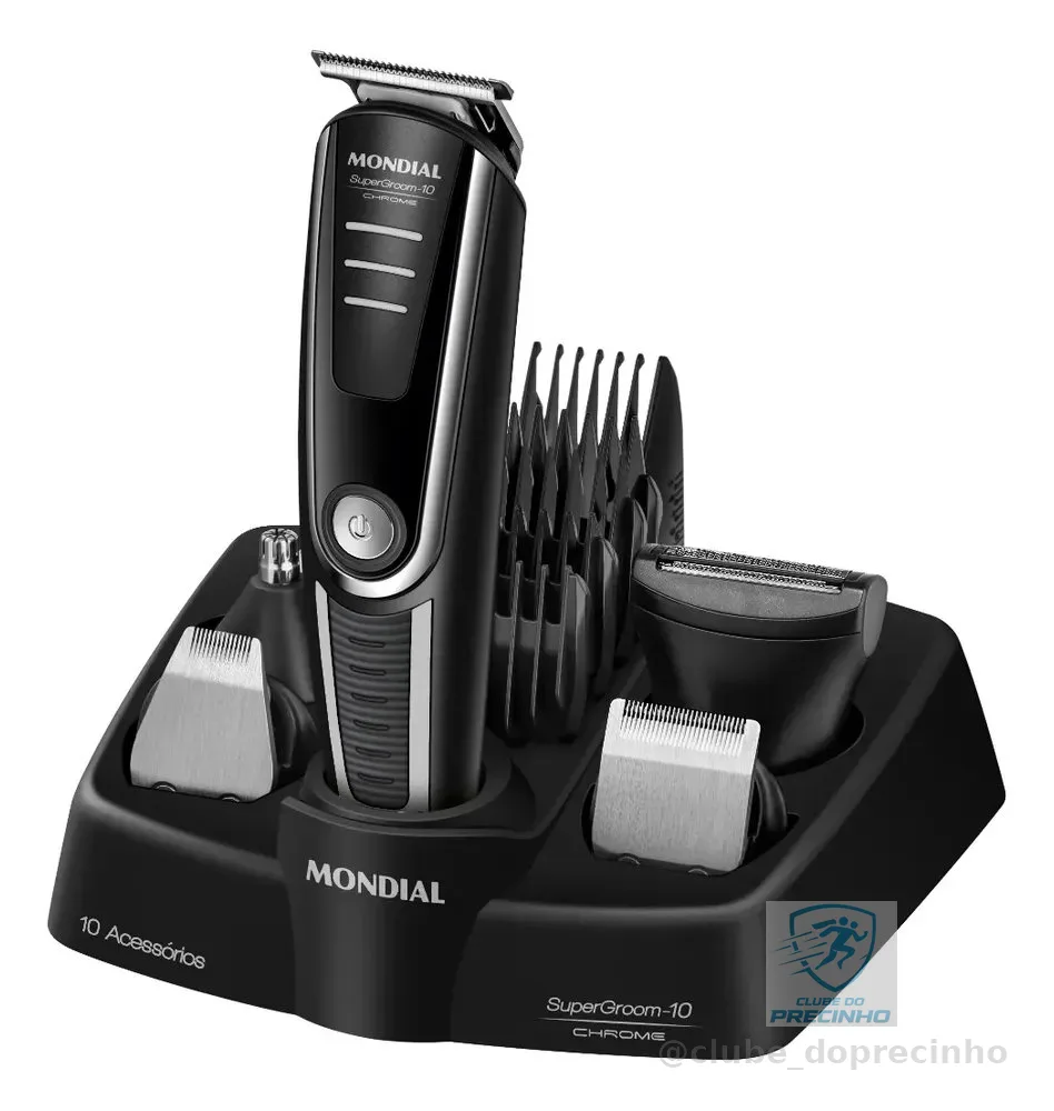Aparador De Pelos Supergroom-10 Mondial Bivolt Bg-10
