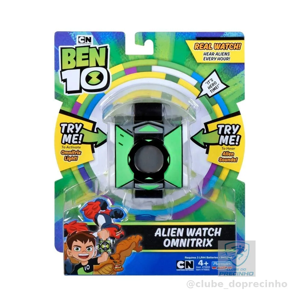 Brinquedo Relógio Digital Alien Omnitrix, Ben 10, Sunny