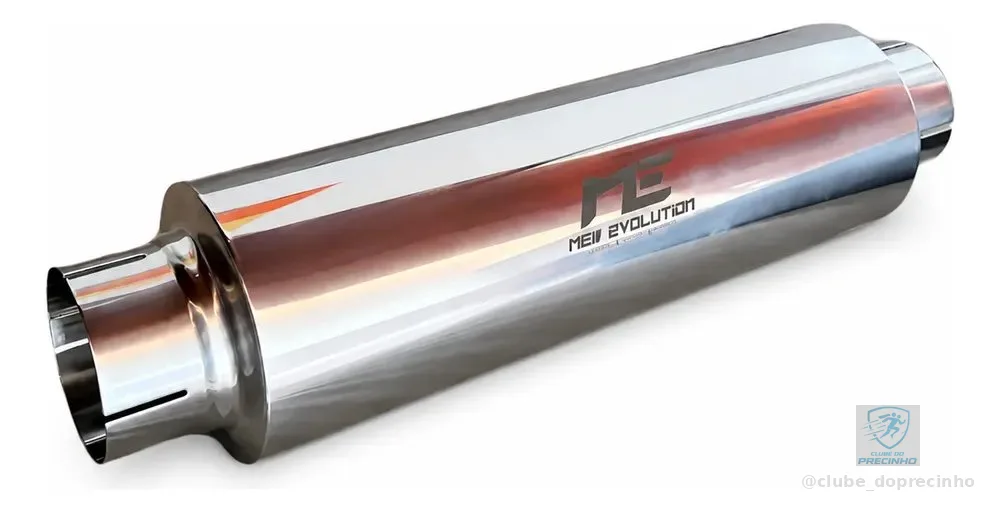 Abafador Universal Inox 304 Esportivo - 2,5 Polegadas