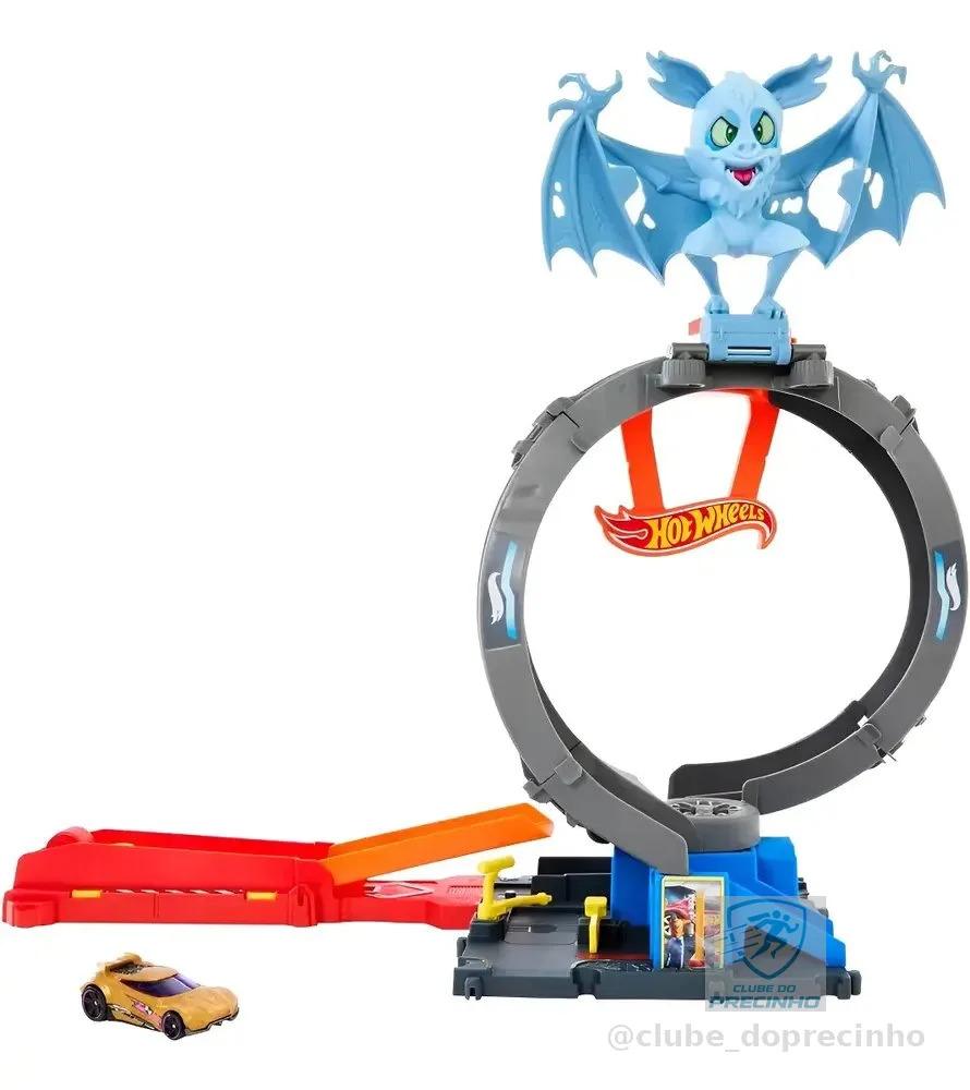 Pista Hot Wheels City Loop Ataque Do Morcego - Mattel 2024 Cor Colorido
