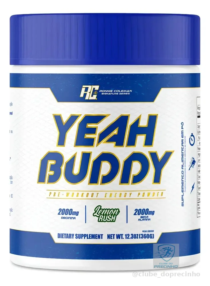Pré Treino Yeah Buddy Ronnie Coleman 360g Lemon Rush Limon Rush