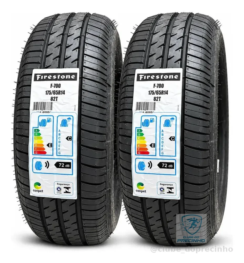 Kit 2 Pneus Firestone F700 175/65R14 82T aro 14
