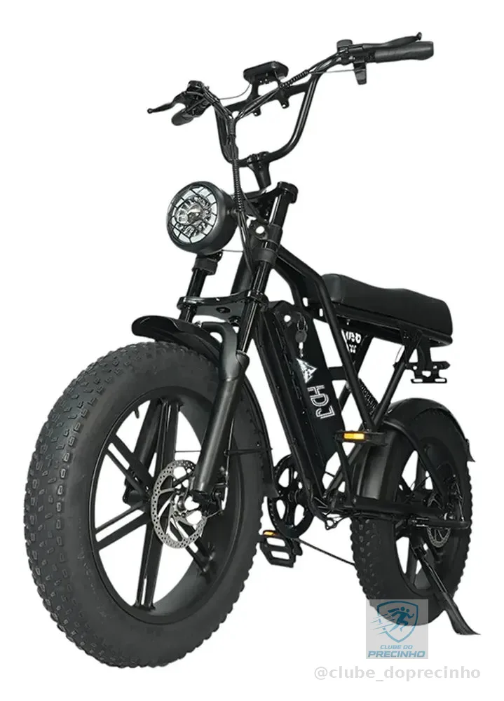 Hdj G60 Bicicleta Elétrica Scooter 1000w Bike Lítio 48v 50km Preto