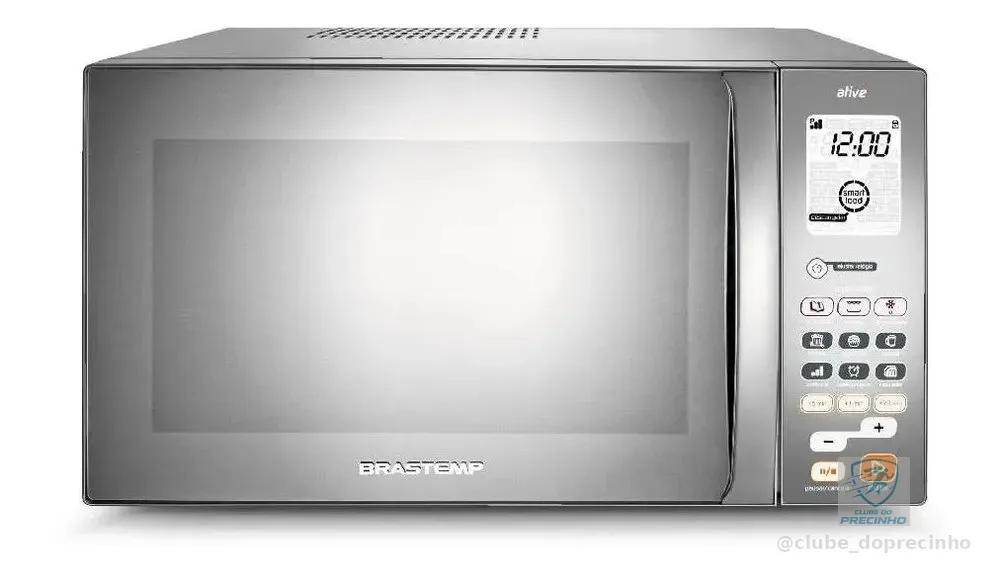 Micro-ondas Brastemp 38L Inox Espelhado Grill - BMJ38AR