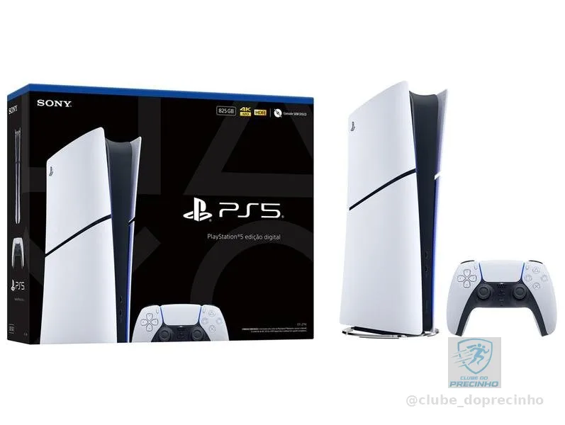 Console PlayStation 5 Slim Digital 825GB com controle Dualsense