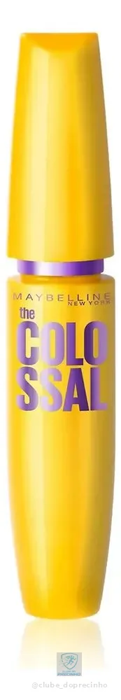 Máscara de Cílios Lavável, Longa Duração, 9x Mais Volume e Definição, Não Empelota, Cor Preto, The Colossal Volum' Express Maybelline NY, 8ml