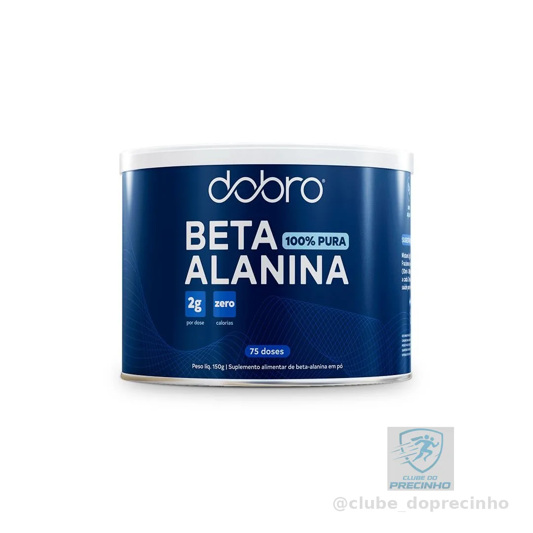 Beta-Alanina, Dobro, Suplemento Alimentar em Pó, Beta-Alanina Pura para Resistência e Alta Intensidade - 150g