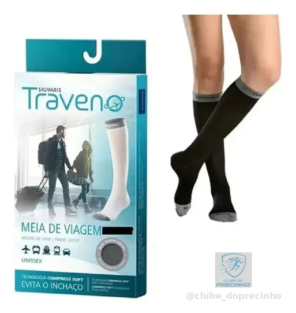Meia De Viagem Sigvaris Traveno Ref. 170