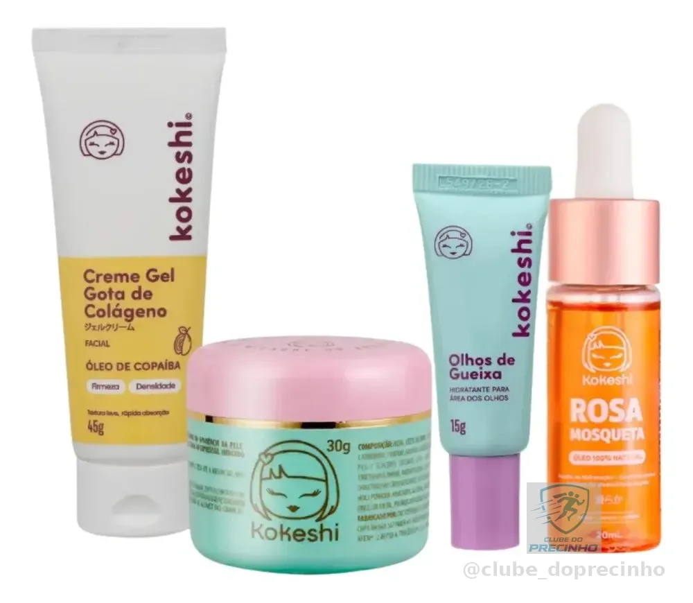 Kit Renovadores Gota De Colágeno E Rosa Mosqueta Kokeshi