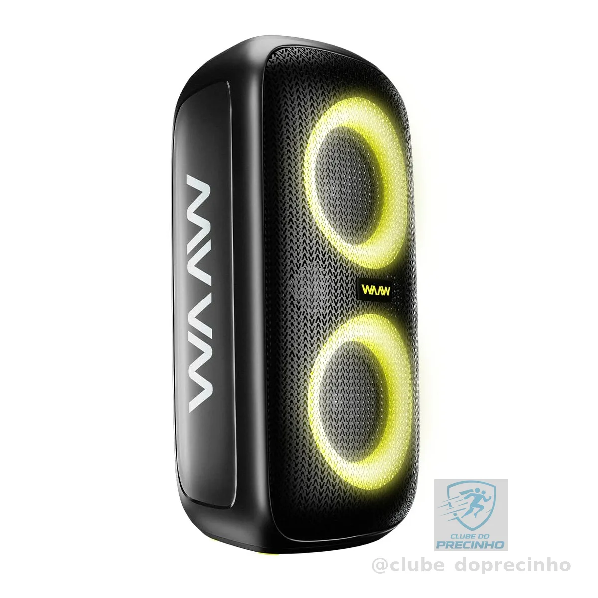 WAAW by ALOK Caixa de Som INFINITE 100 Bluetooth, Tipo Torre, Até 14h de Autonomia, 4 Alto-Falantes, TWS, 100W RMS