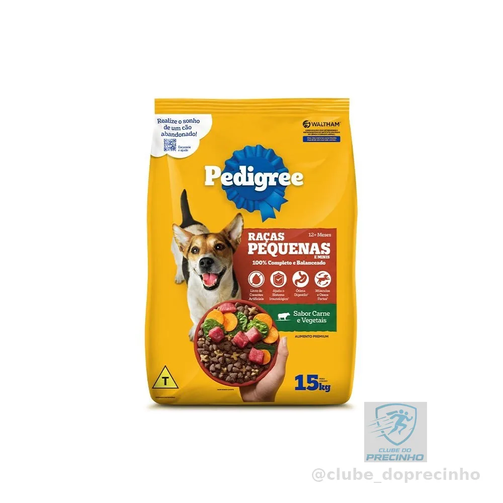 Ração Pedigree Para Cães Adultos Raças Pequenas 15 kg
