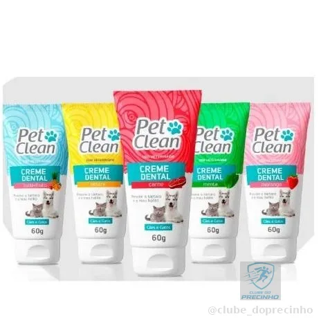 Creme Dental Pet Clean para Cães e Gatos - 60 g