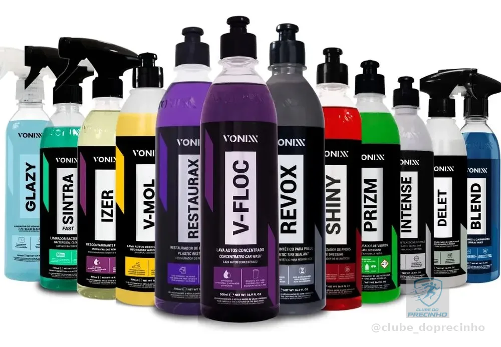 Kit Estética Automotiva Completo Vonixx - 12 Itens