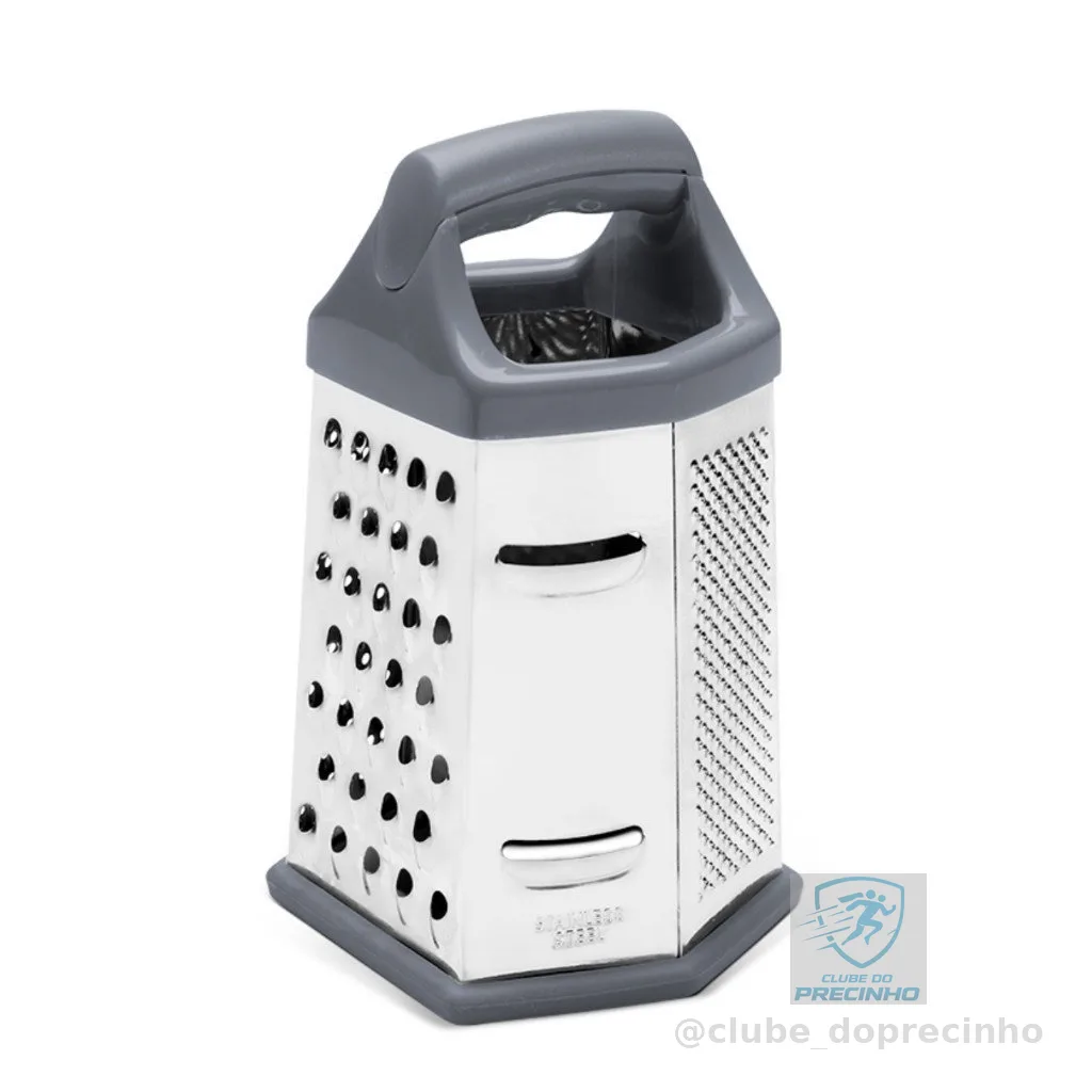 Ralador 6 Faces Top LIVON Pratic Aço Inox ORIGINAL
