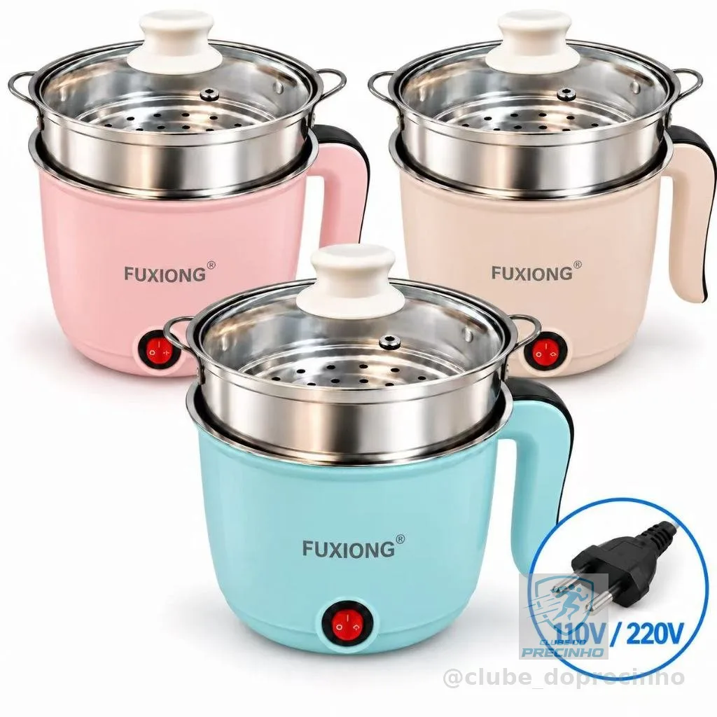 Panela Elétrica Multifuncional 1,8L 110V/220V Cozinha e Vapor
